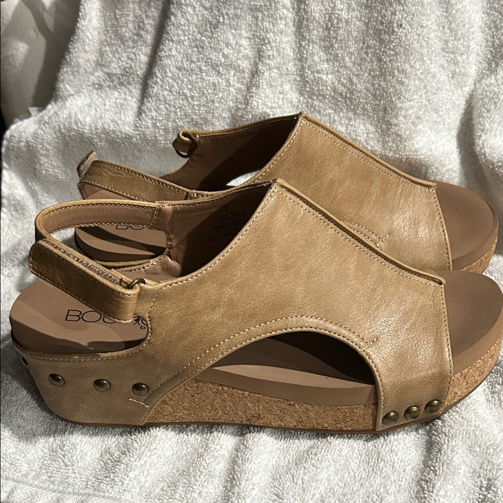 Corkys Women's Tan Slingback Sandals